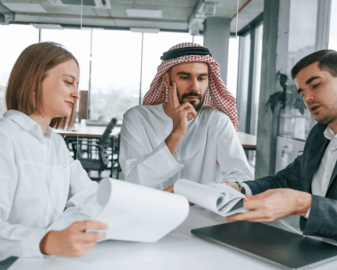 A Chicago manager reviews certified Arabic Translation Services in Illinois for business contracts and market-ready products.