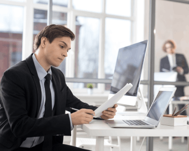 Certified translator working on Marriage Certificate translation services ensuring accuracy compliance and acceptance. 