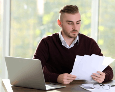 Client benefiting from Marriage Certificate translation services and other certified document translations.